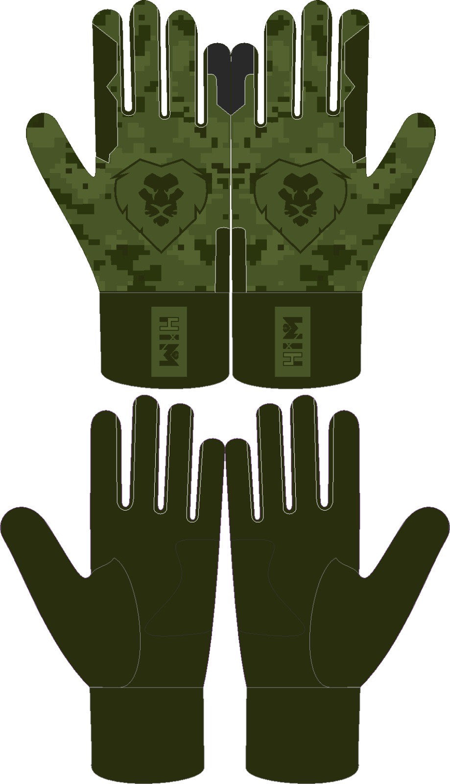 Digital Camo Green Batting Gloves (Pre-Order) – Stock October 14th