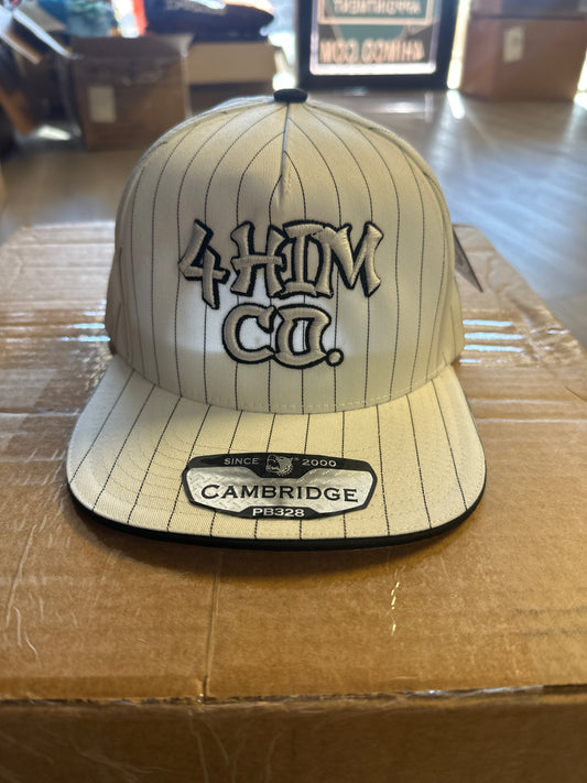 Pinstripe 4Him Co. Snapback Hat