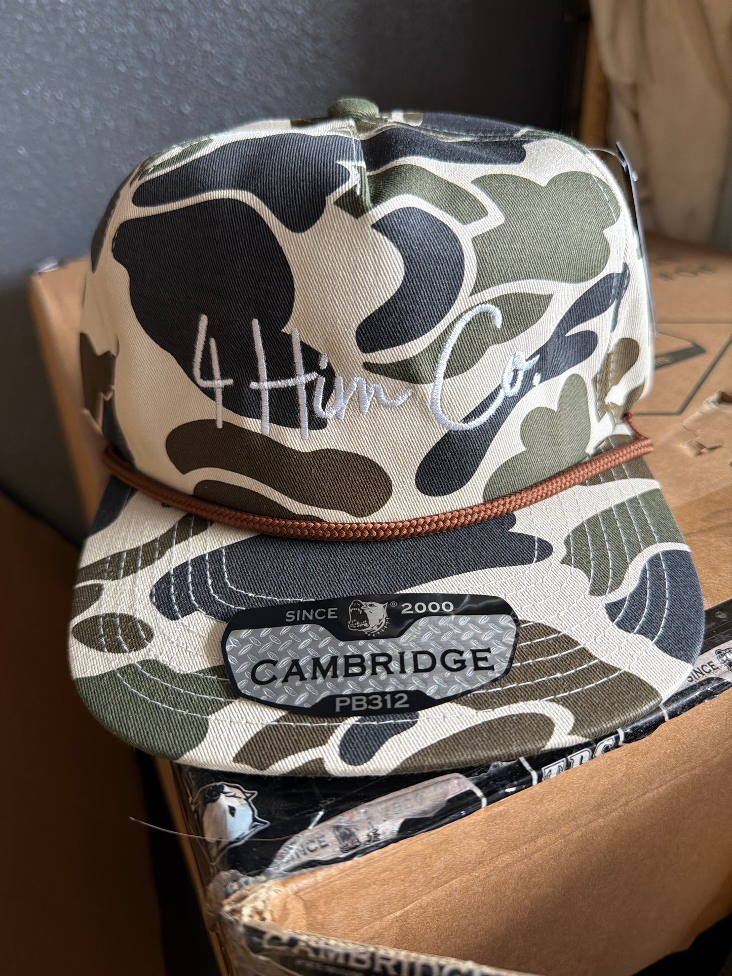 4 Him Co. Camo Rope Snapback Hat