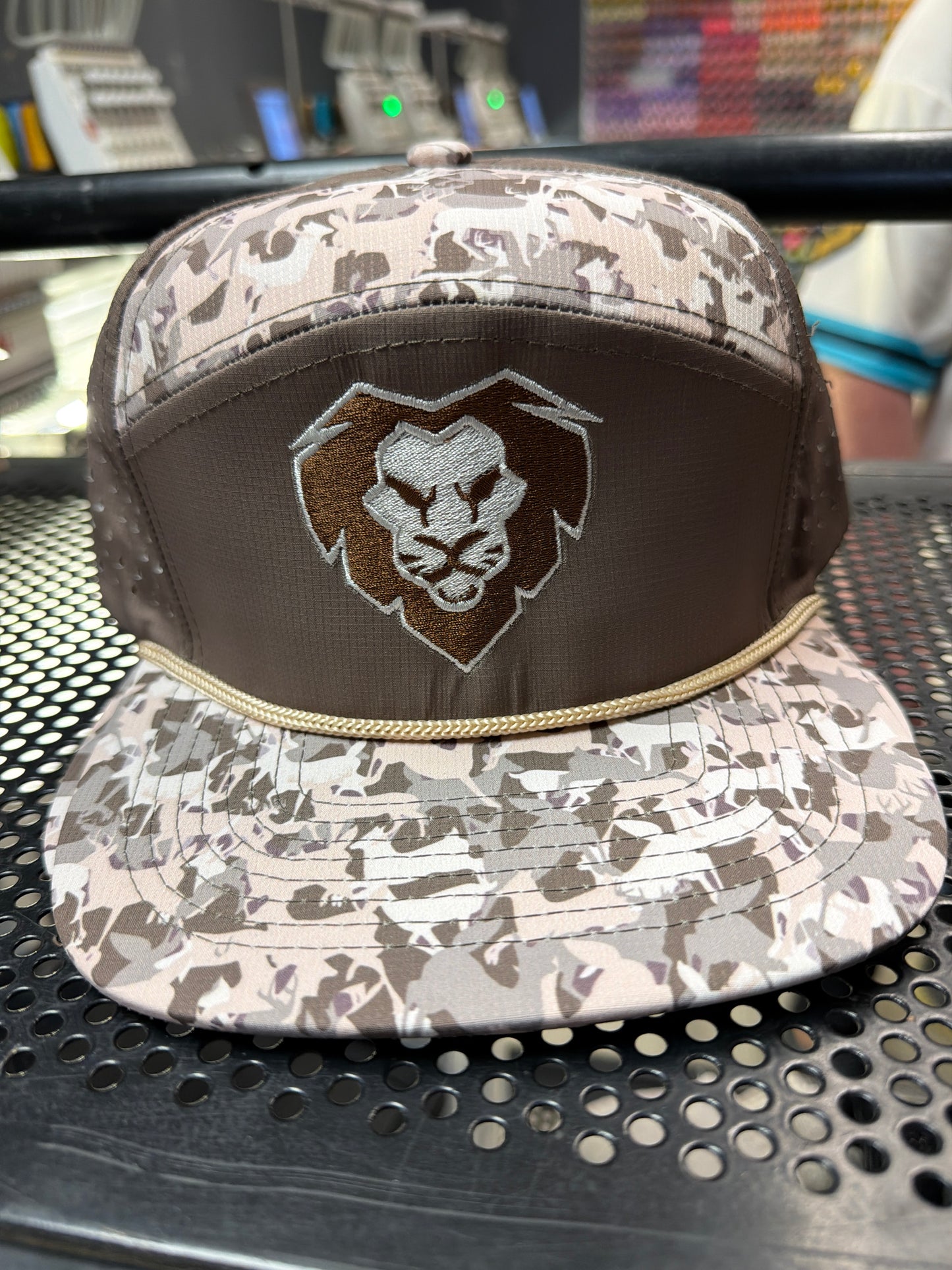 Sand & Stone Camo Lion Snapback