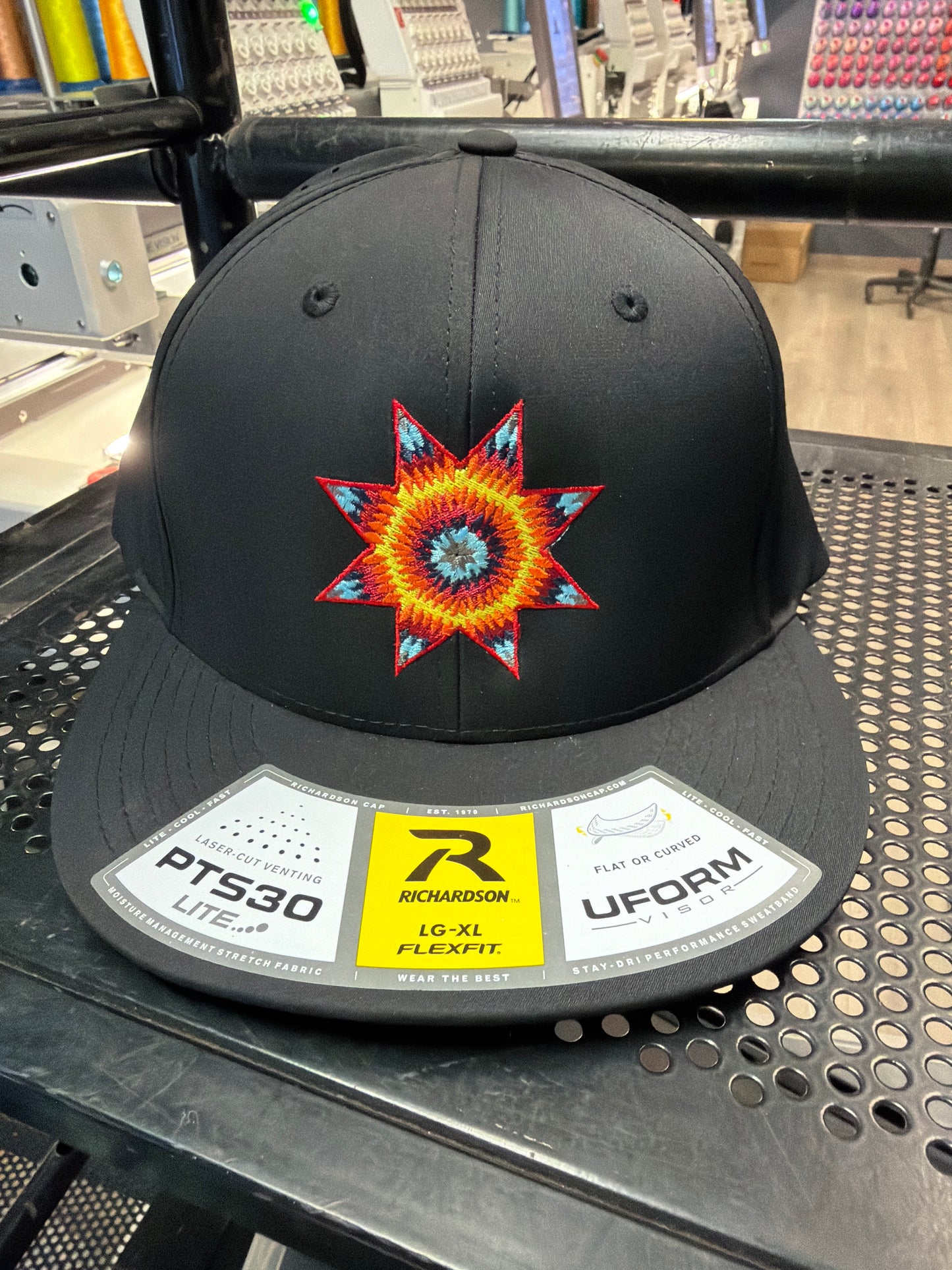 Richardson Starburst Performance Cap Black