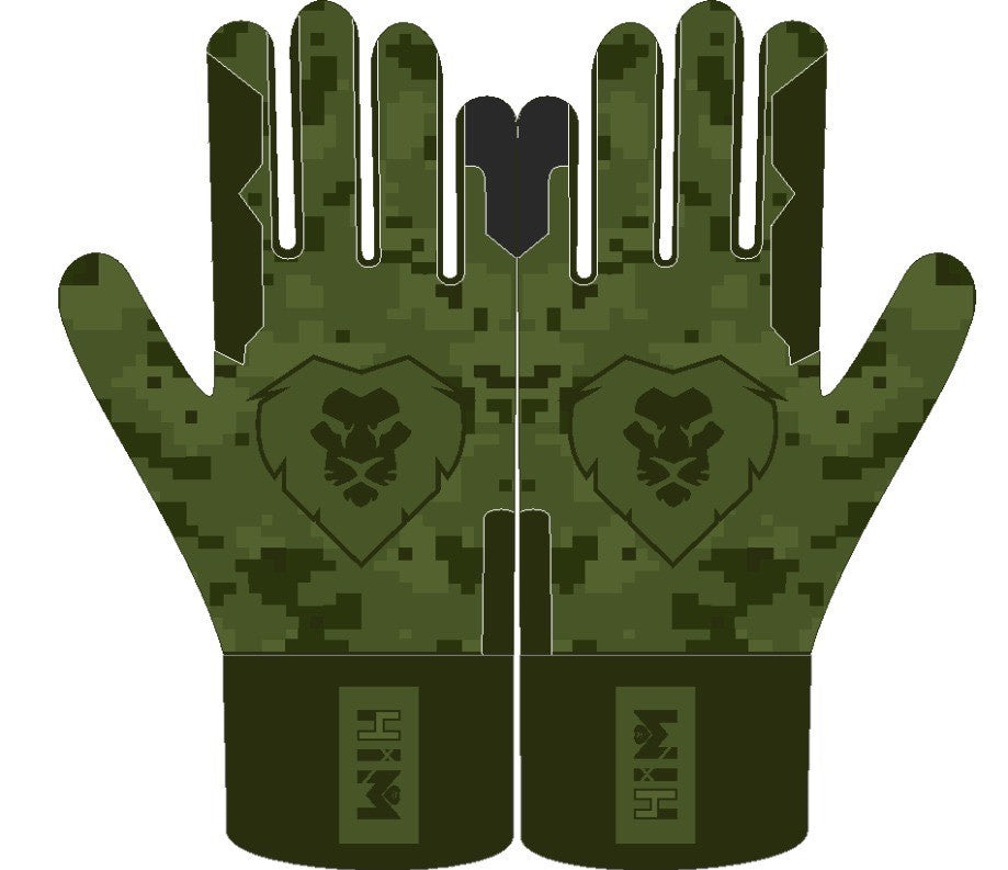 Digital Camo Green Batting Gloves (Pre-Order) – Stock October 14th
