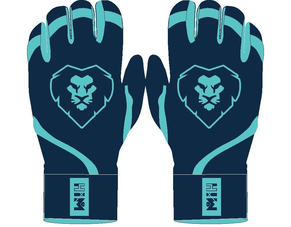 Navy Aqua Batting Gloves (Pre-Order) – Stock October 14th
