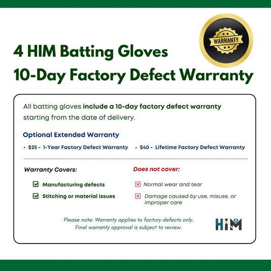 Batting Gloves (Factory Defect Warranty)