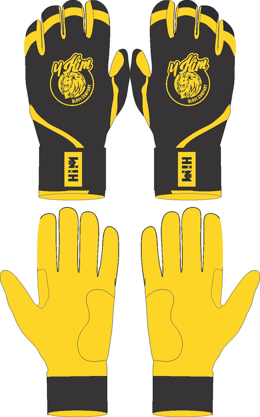 Gold/Black Batting Gloves 2.0