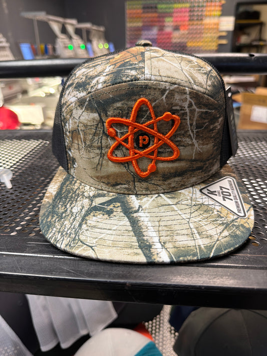 Camo with orange Snap Back