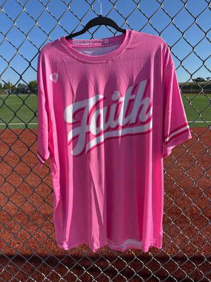 Faith Jersey Blue and Pink