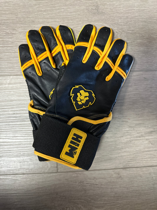 Gold/Black Batting Gloves 2.0