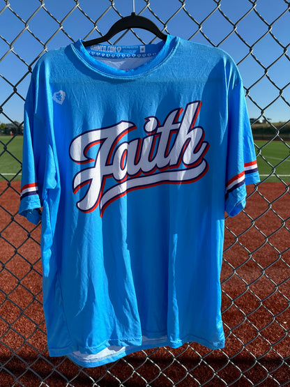 Faith Jersey Blue and Pink