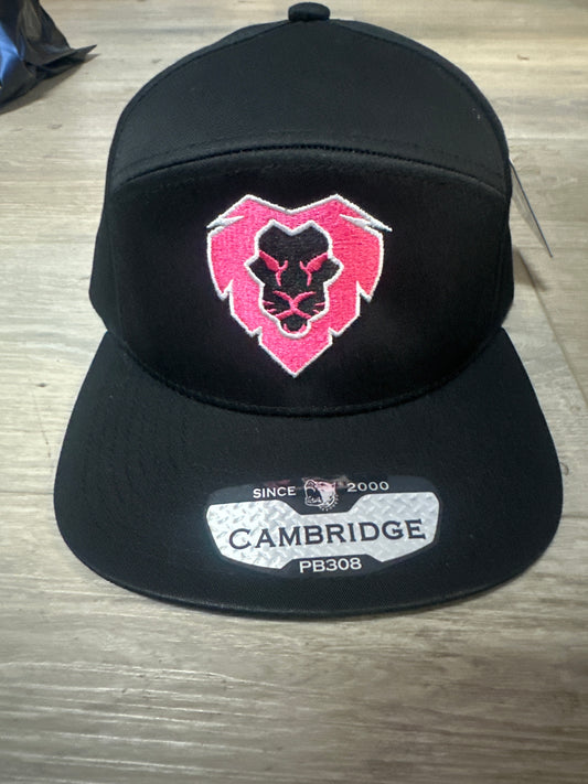 Black & Pink Lion Snapback Hat