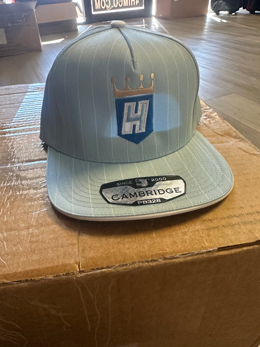 Light Blue Crown 4H Snapback Hat