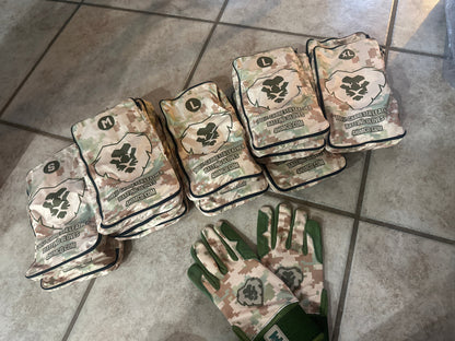 Desert Camo Cabretta Leather Batting Gloves [Ready to Ship]