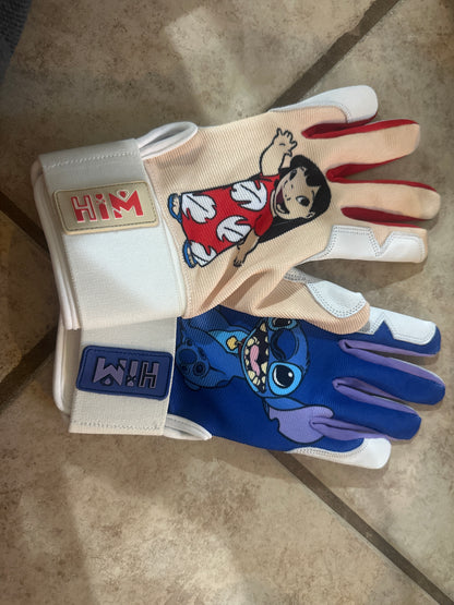 Lilo & Stitch Cabretta Leather Batting Gloves [Ready to Ship]