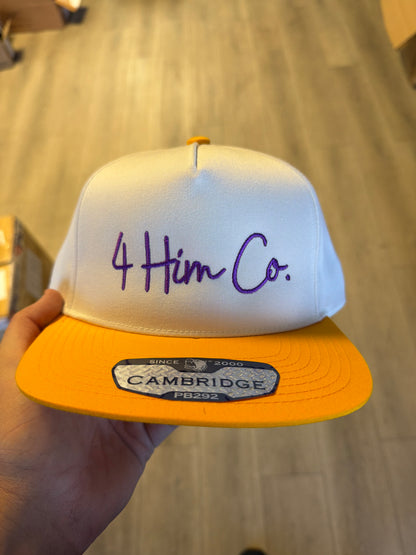 Script “4 Him Co” Logo Snapback Collection