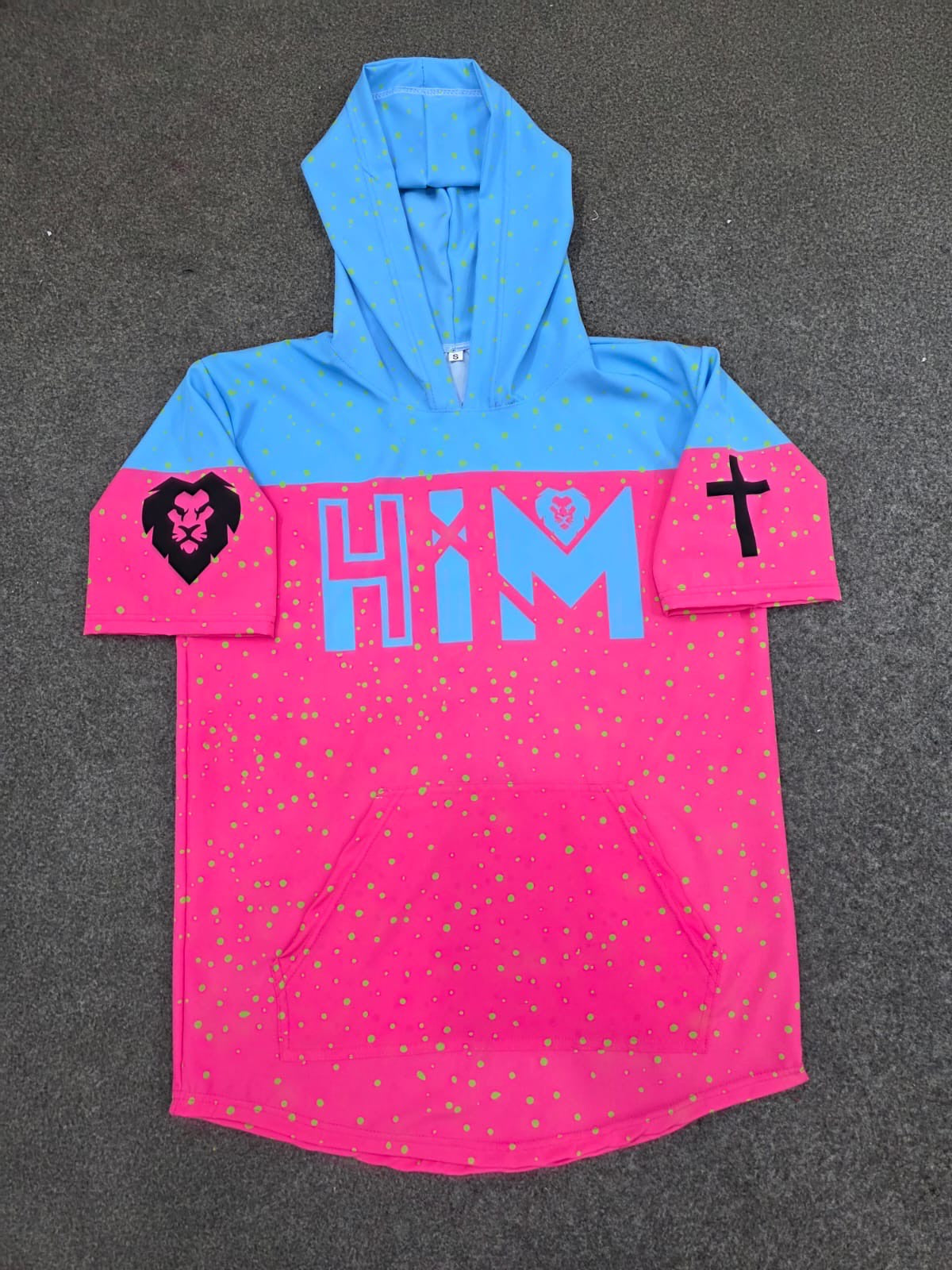 Pink & Aqua Splatter Hoodie