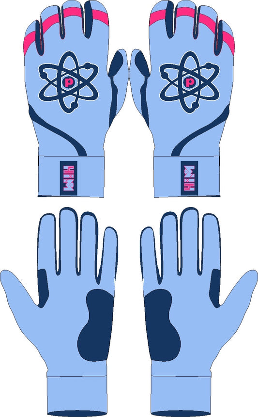 [PRE-ORDER] Light Blue / Navy / Pink – Proton Batting Gloves