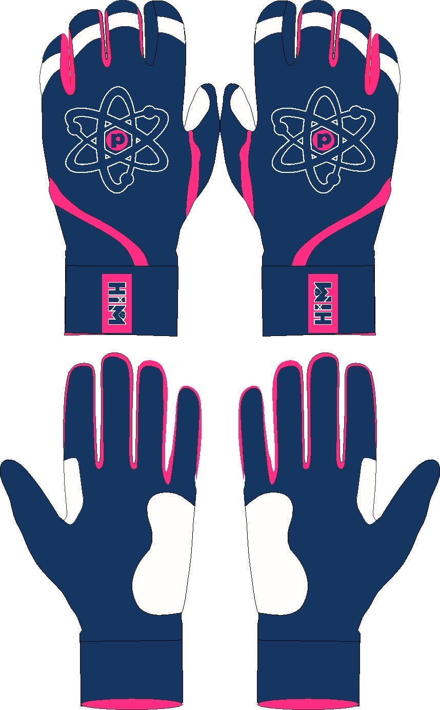 [PRE-ORDER] Navy / Pink – Proton Batting Gloves