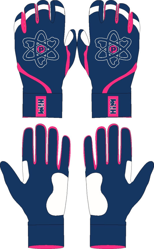 [PRE-ORDER] Navy / Pink – Proton Batting Gloves