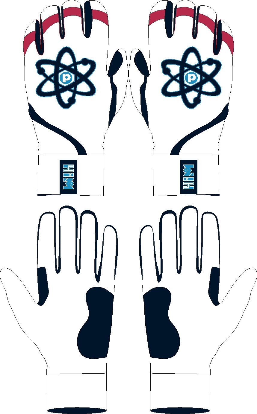 [PRE-ORDER] White / Navy / Red – Proton Batting Gloves