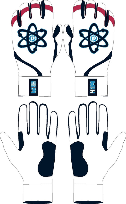 [PRE-ORDER] White / Navy / Red – Proton Batting Gloves