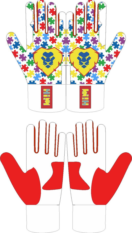 Autism Awareness Edition Batting Gloves (Shipped In-transit)