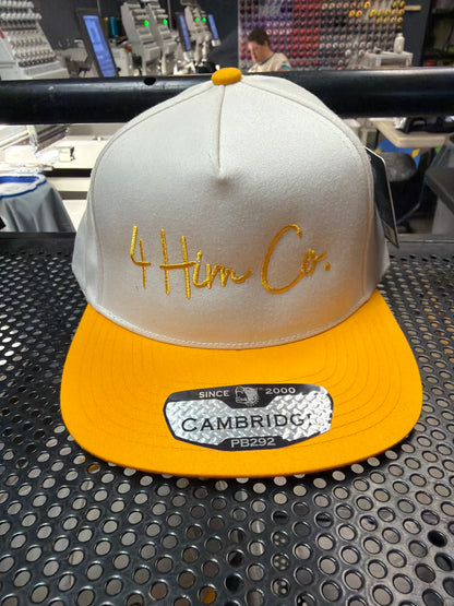 Script “4 Him Co” Logo Snapback Collection