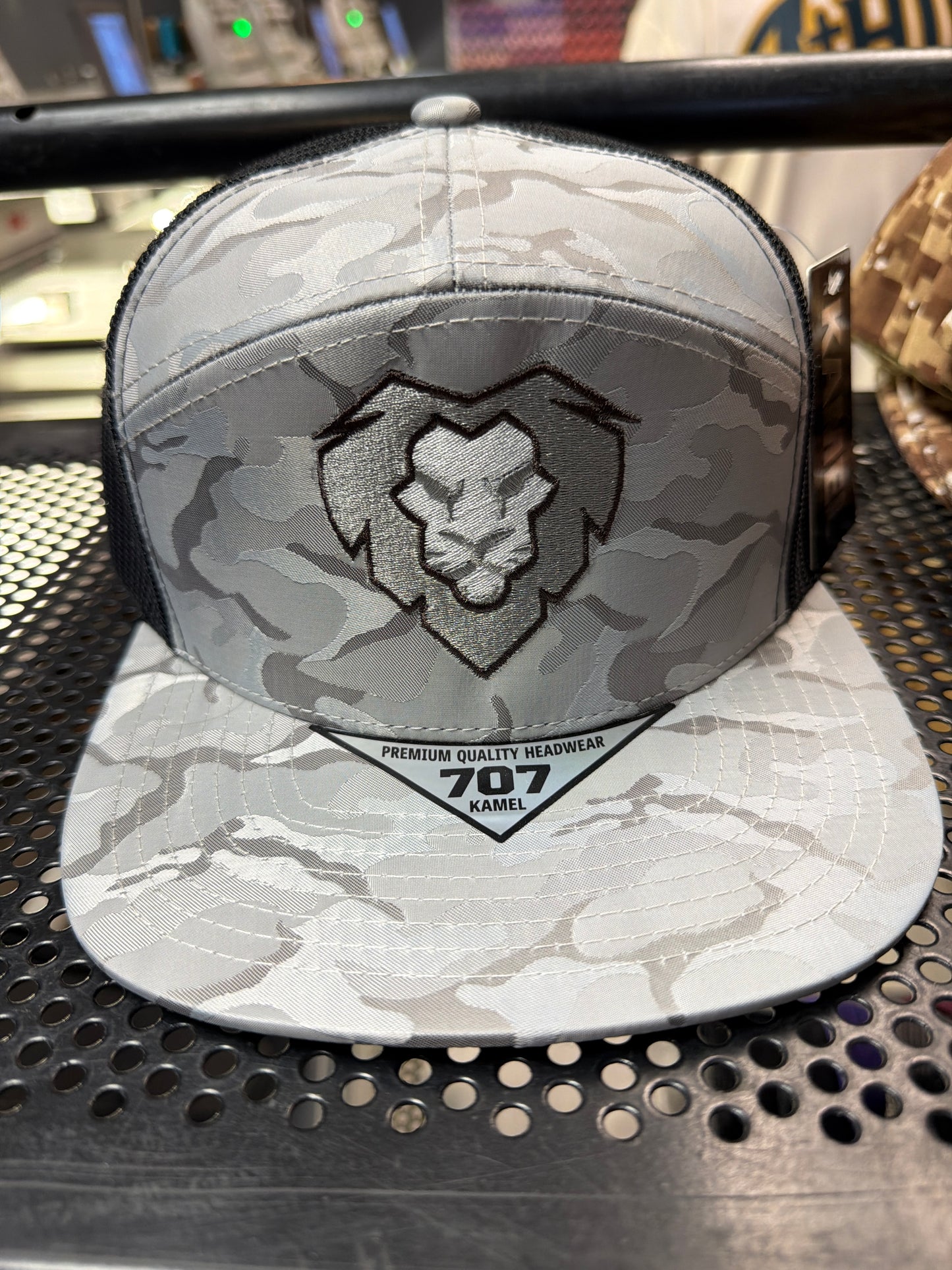 Cool Grey Camo Lion Snapback