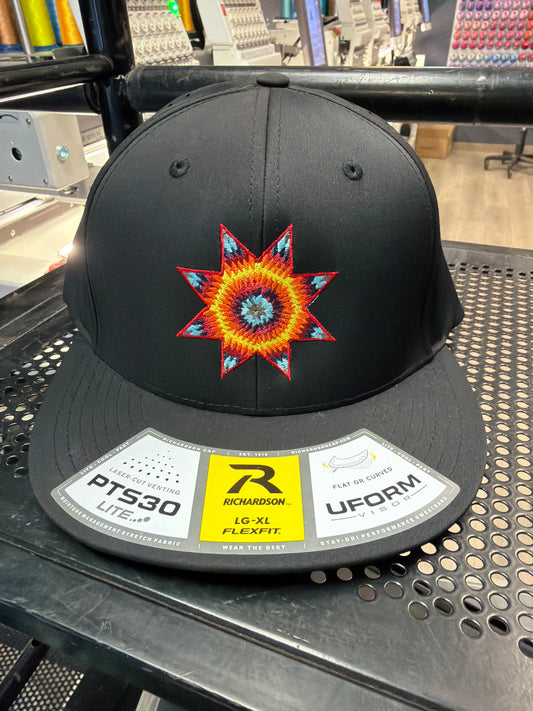 Richardson Starburst Performance Cap Black