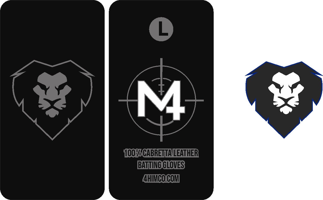 Black / Grey M4 Batting Gloves [In-Production]