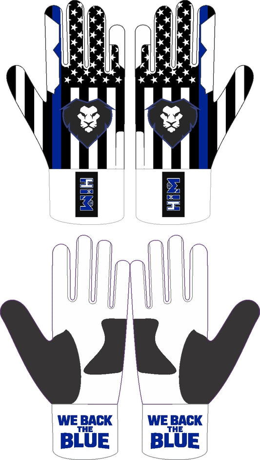 USA Black / White / Blue Batting Gloves  [In-Production]