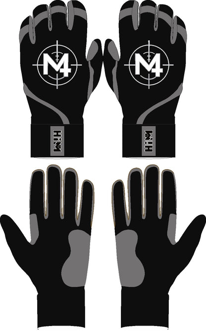 Black / Grey M4 Batting Gloves [In-Production]