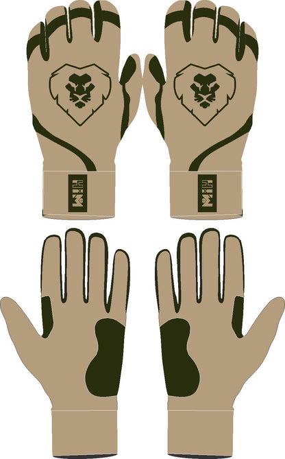 Sandstone Brown Batting Gloves (Pre-Order) – Stock October 14th
