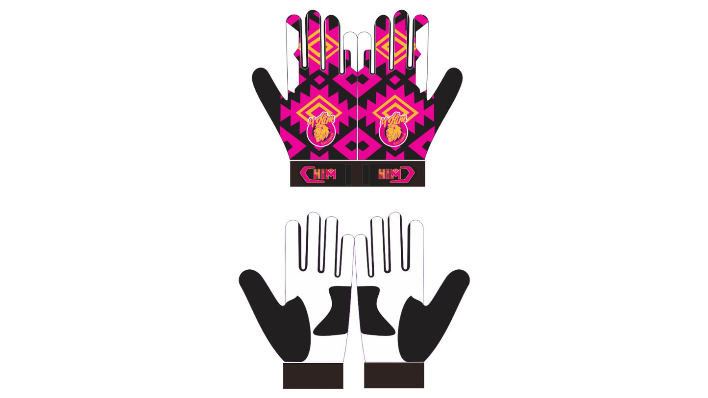 Pink Native 1.0 Batting Gloves