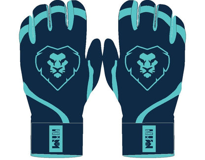 Navy Aqua Batting Gloves (Pre-Order) – Stock October 14th