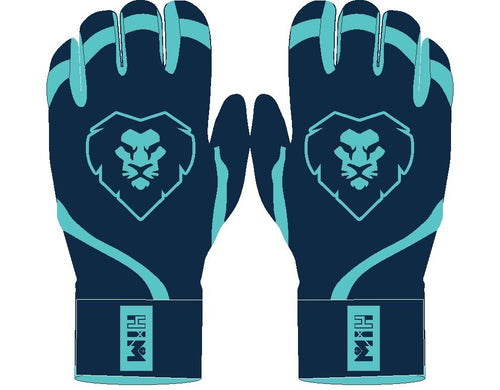 Navy Aqua Batting Gloves (Pre-Order) – Stock October 14th